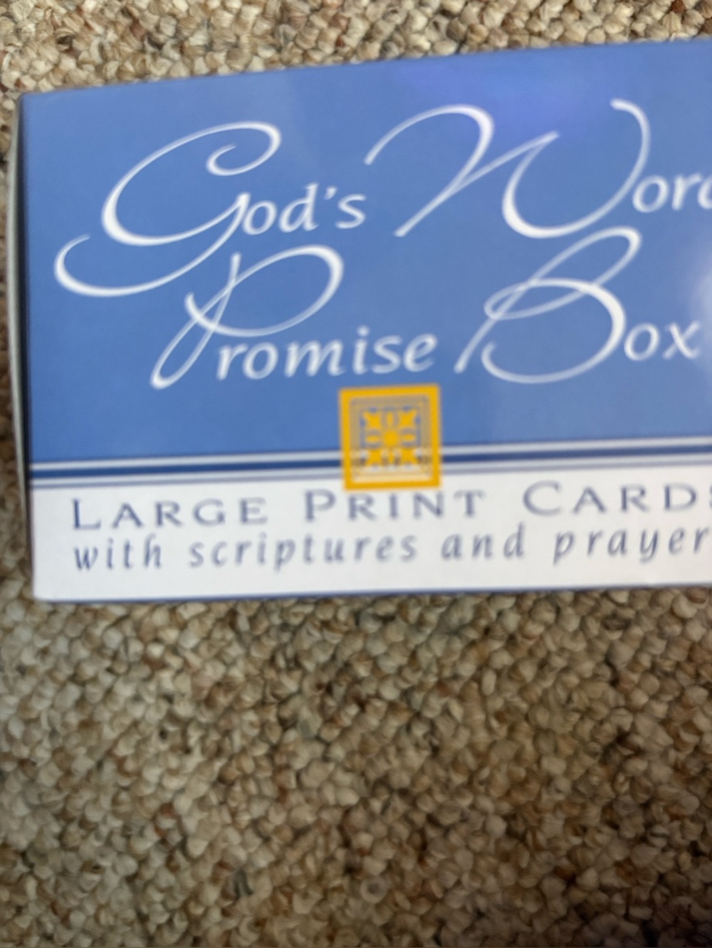 God's Word Promise Box - Blue Large Print Cards